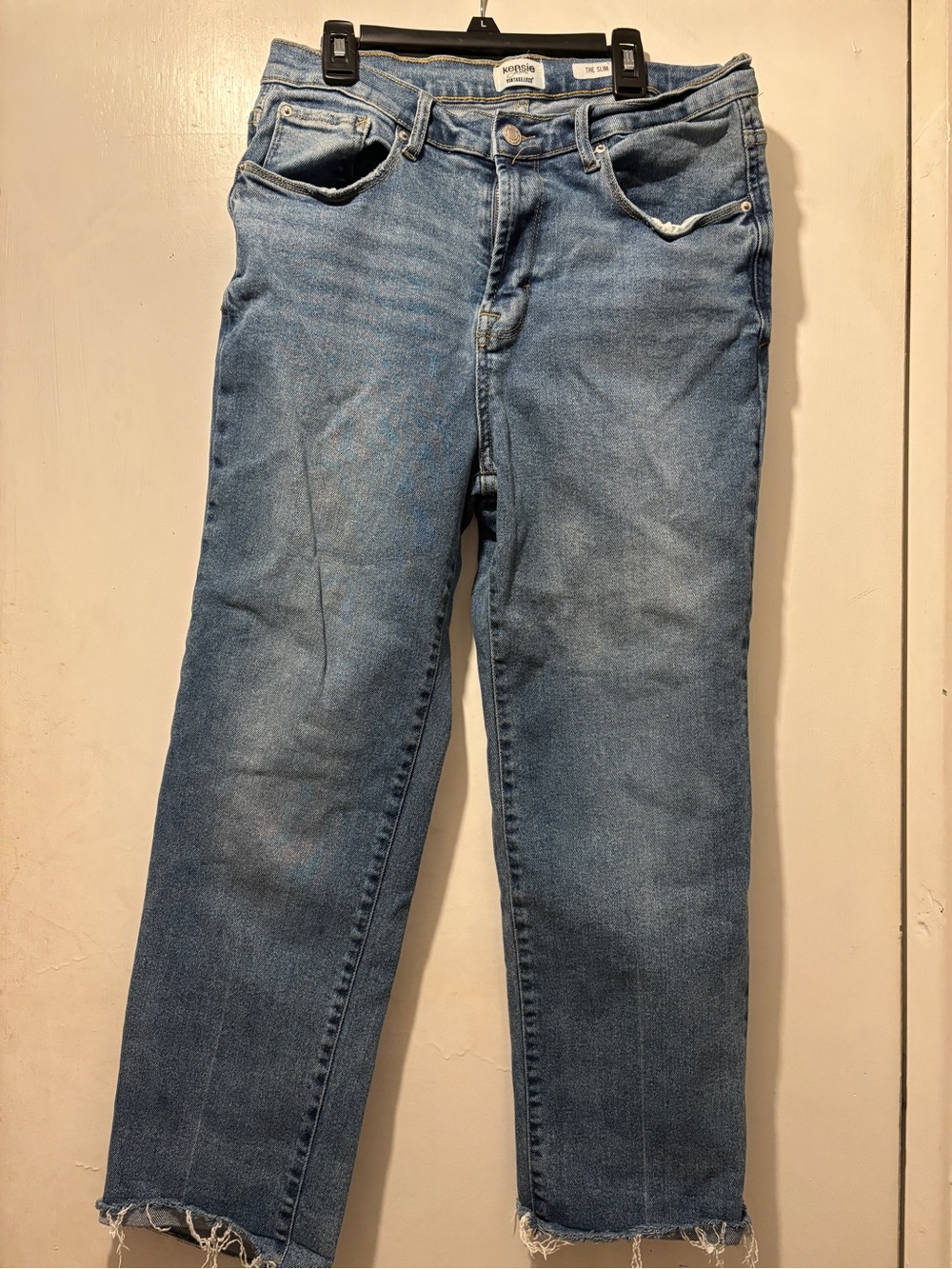 Kensie Light Blue Straight-Leg Men's Jeans
